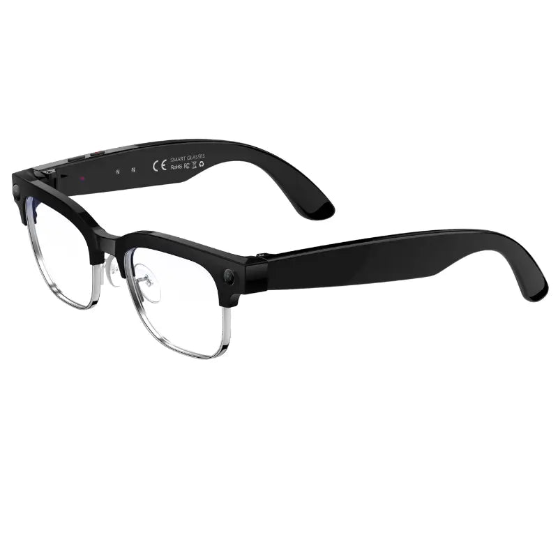 Al Photo Object Recognition Dual-Microphone Noise Reduction Slide Touch Smart Translation Glasses