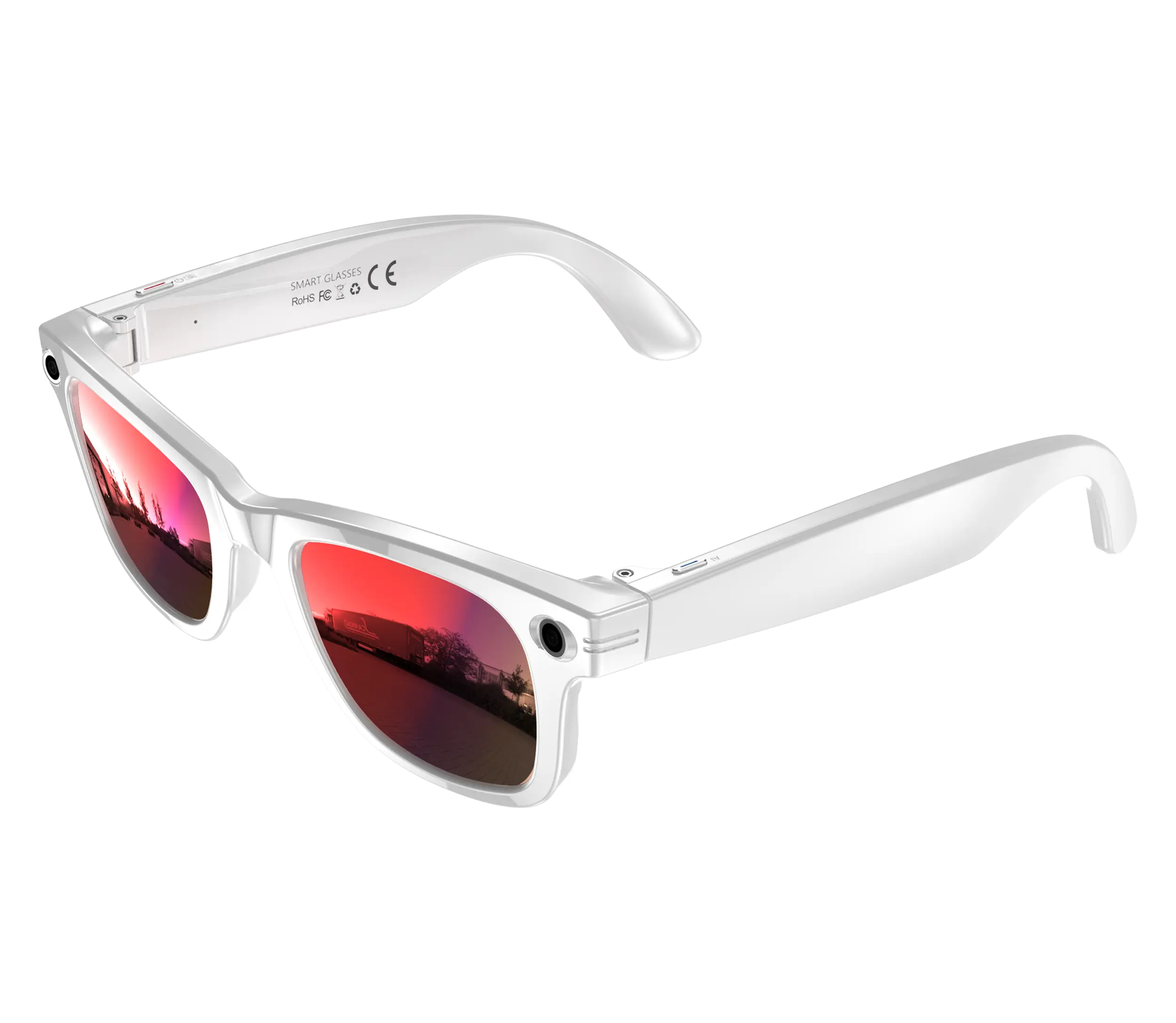 Stylish Smart  HD Pixel Anti-shake Camera Glasses with Translation Al Photo Recognition Bluetooth Call Dual Microphone Noise Reduction