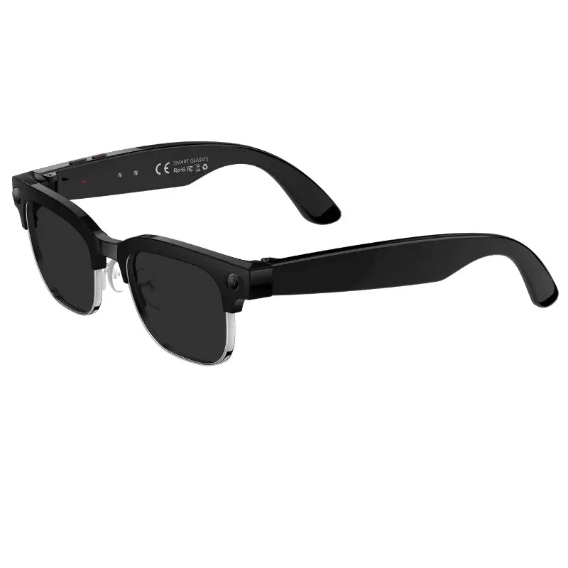 Al Photo Object Recognition Dual-Microphone Noise Reduction Slide Touch  Smart Translation Glasses