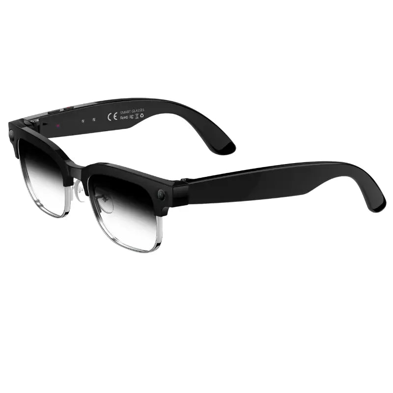 Al Photo Object Recognition Dual-Microphone Noise Reduction Slide Touch  Smart Translation Glasses