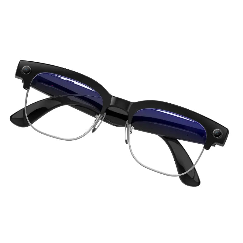 Al Photo Object Recognition Dual-Microphone Noise Reduction Slide Touch  Smart Translation Glasses